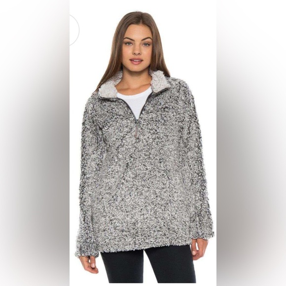 True Grit (Dylan) Frosty Tipped Stadium Pullover | Charcoal | Women’s Medium - Picture 1 of 9